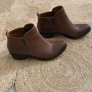 Lucky Brand Leather Basel Bootie, 7.5